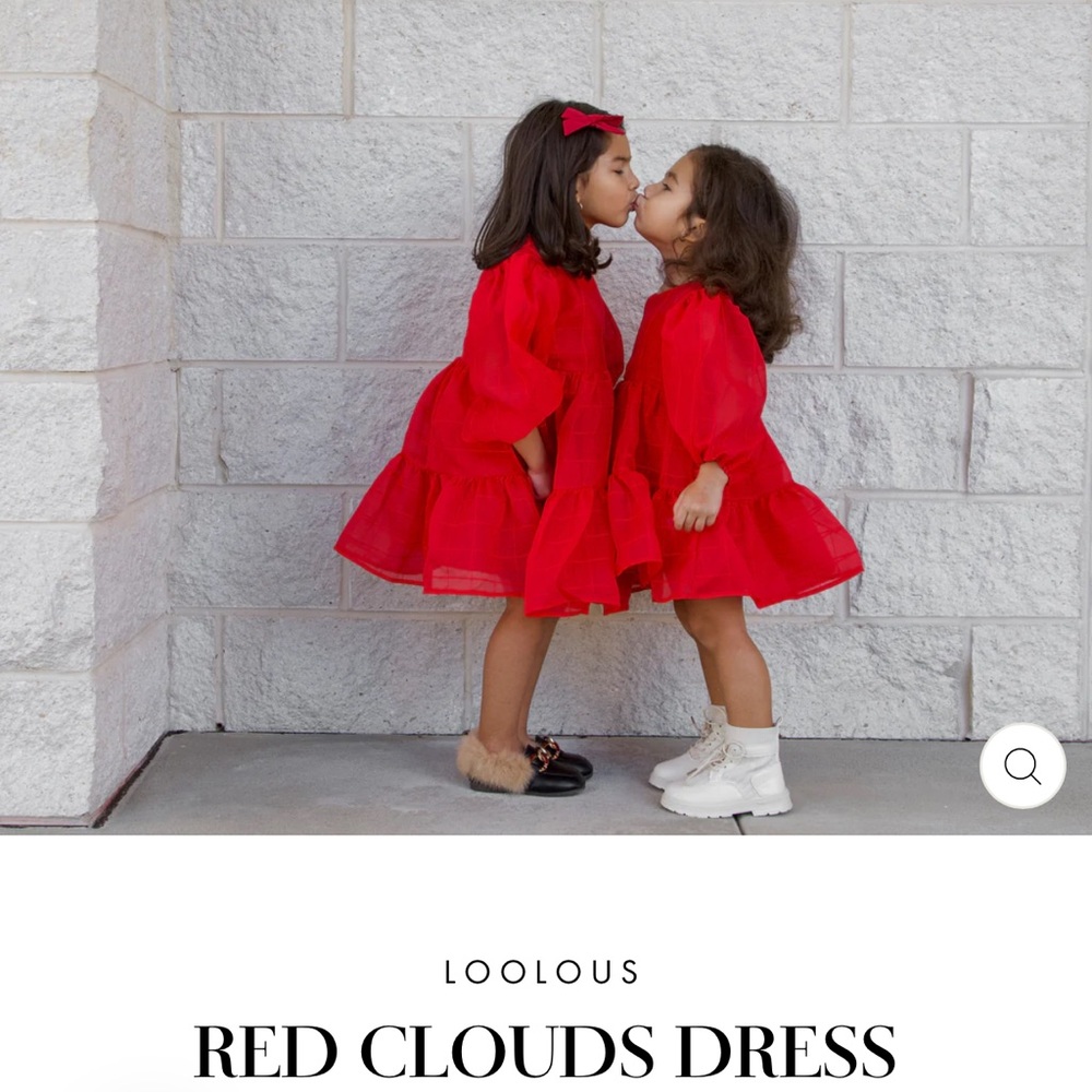 Boutique Red Christmas Cloud Dress